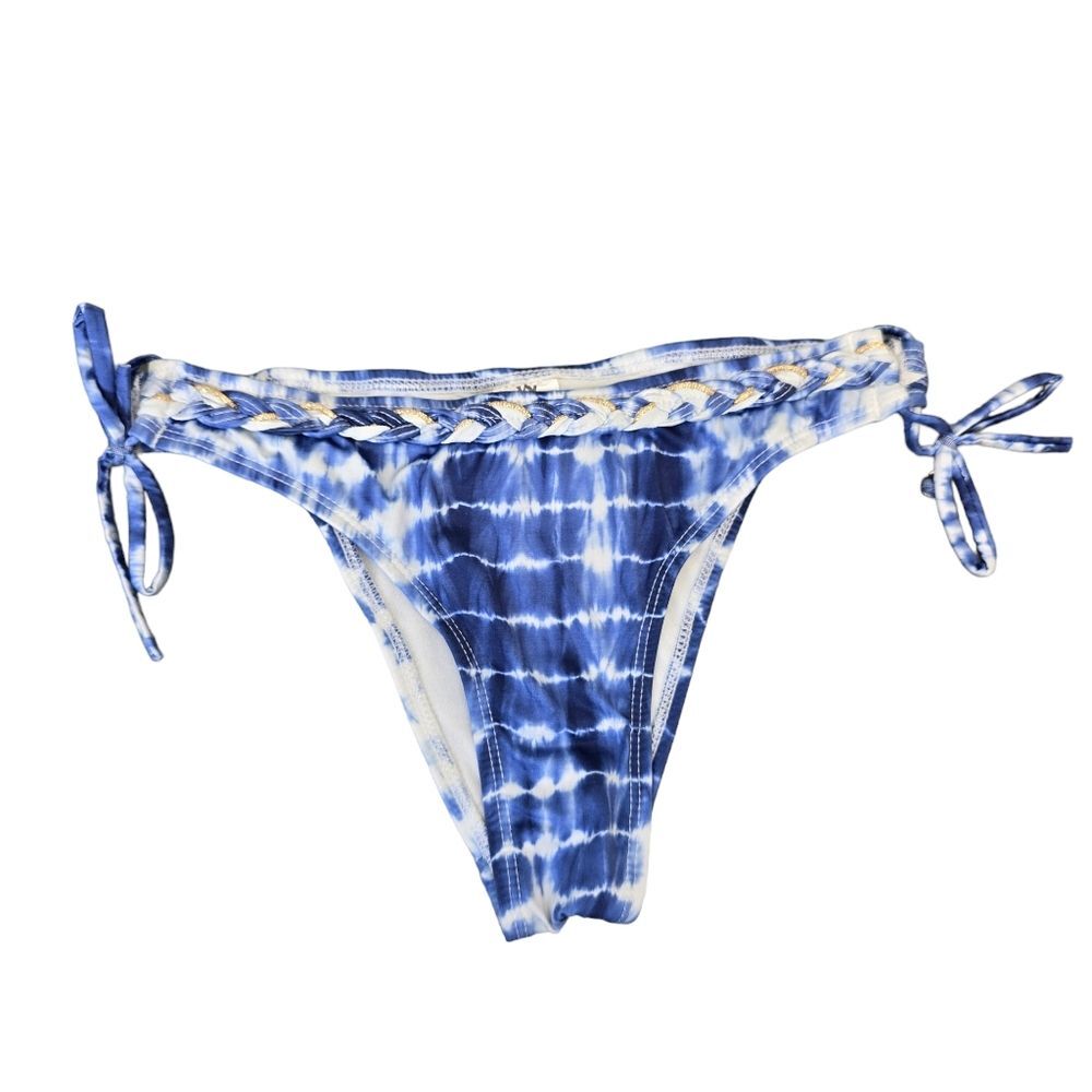 VSV Swim Days Women's Tie Blue White Bikini Bottom M